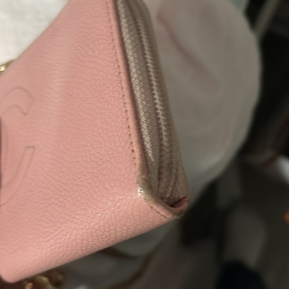 Chanel Pink  Caviar Zip Around Wallet - Picture 12 of 12